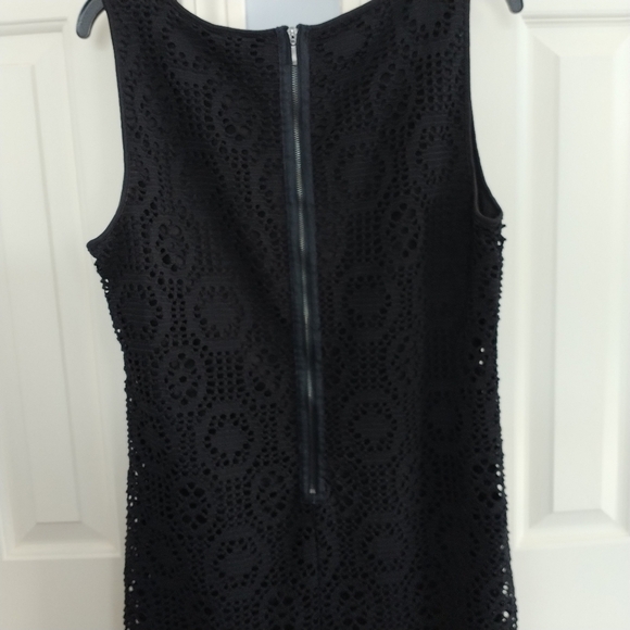 DKNY Black Lace Sheath Dress Back Zipper Detail M - Picture 6 of 12